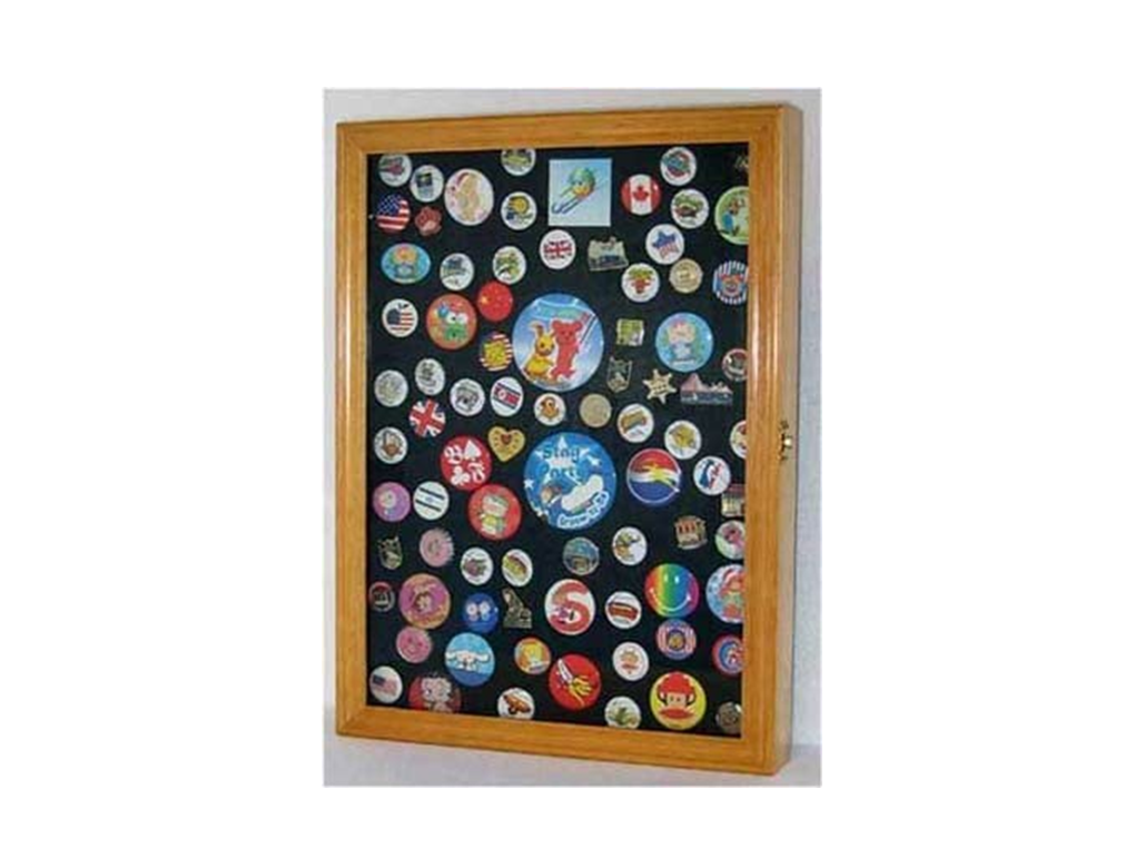 LARGE Display Case Shadow Box for Lapel Pin Medal Patches Ribbon