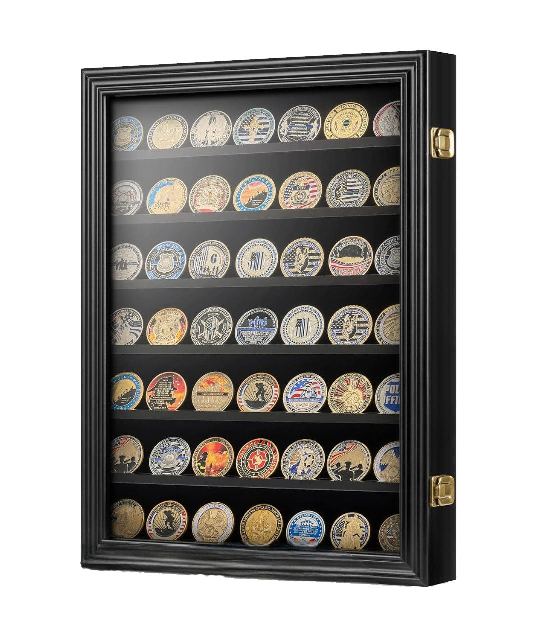 Wall Coin Display Challenge coin wall display. The Military