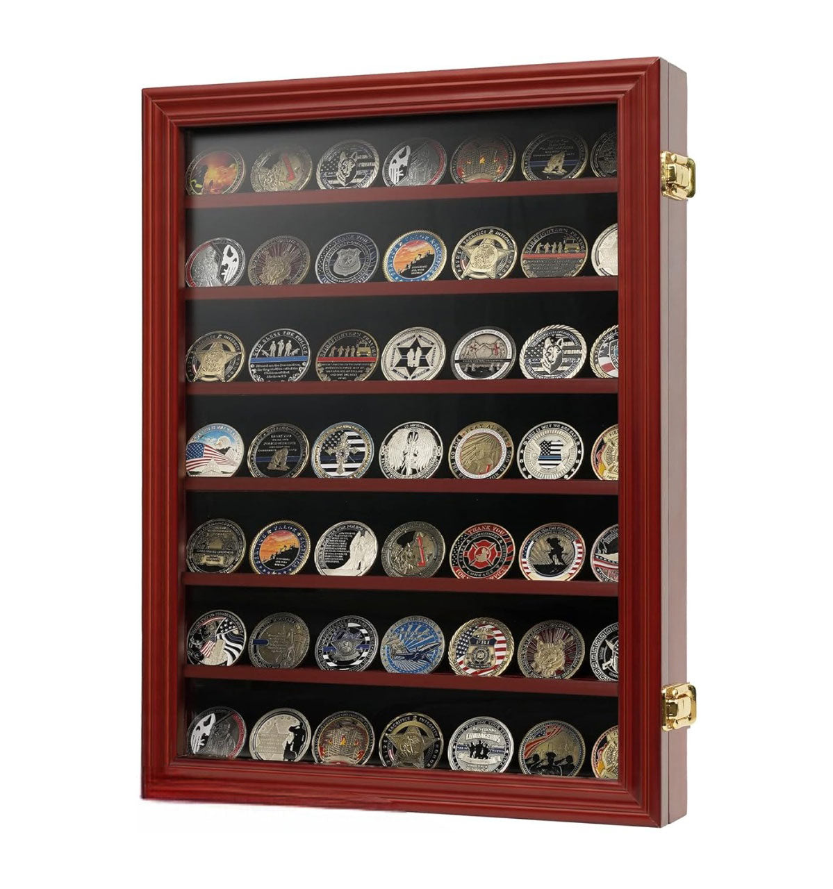 Wall Coin Display Challenge coin wall display. The Military