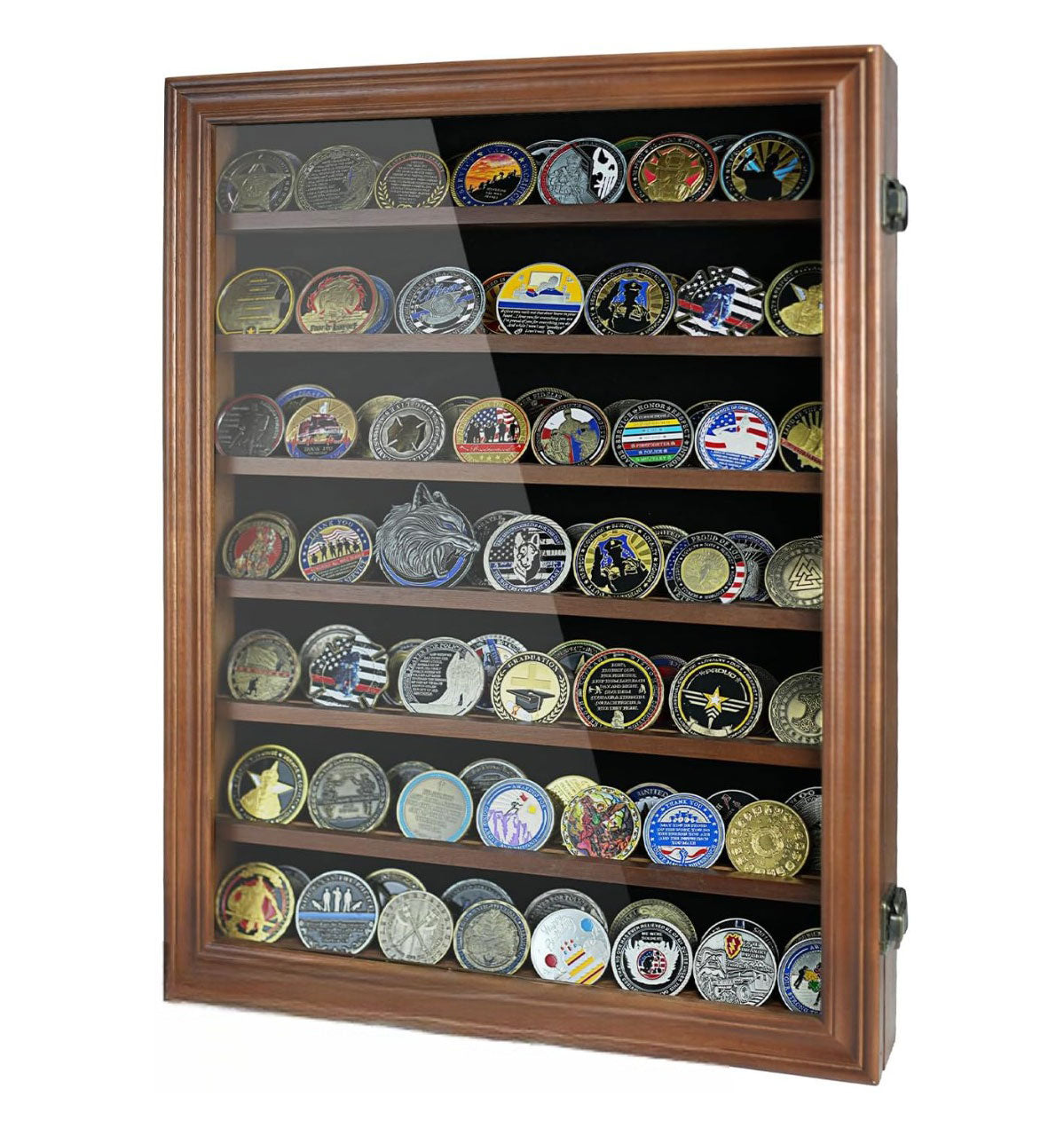 Wall Coin Display Challenge coin wall display. The Military