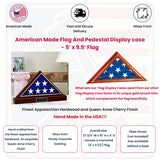 American Made Flag And Pedestal Display case- Size 5'x9.5'