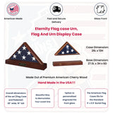 Flags Connections Eternity Flag case Urn, Flag And Urn Display Case, , The Military Gift Store, Burial Flag Case