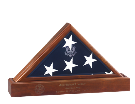 Flags Connections Eternity Flag case Urn, Flag And Urn Display Case, , The Military Gift Store, Burial Flag Case