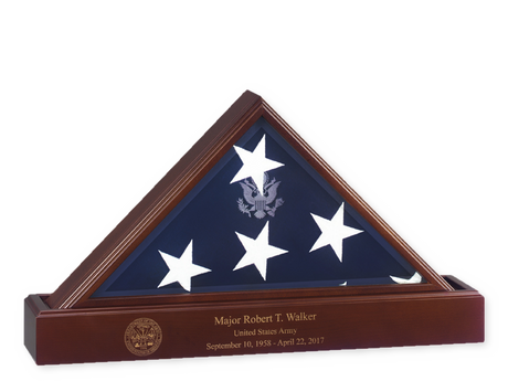 Flags Connections Eternity Flag case Urn, Flag And Urn Display Case, , The Military Gift Store, Burial Flag Case