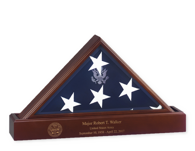 Flags Connections Eternity Flag case Urn, Flag And Urn Display Case, , The Military Gift Store, Burial Flag Case