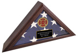 Personalized Army Flag Display Case, Army medallion flag box