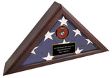 Personalized Army Flag Display Case, Army medallion flag box