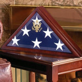 American Burial Flag Box, Large Coffin Flag Display Case. - The Military Gift Store