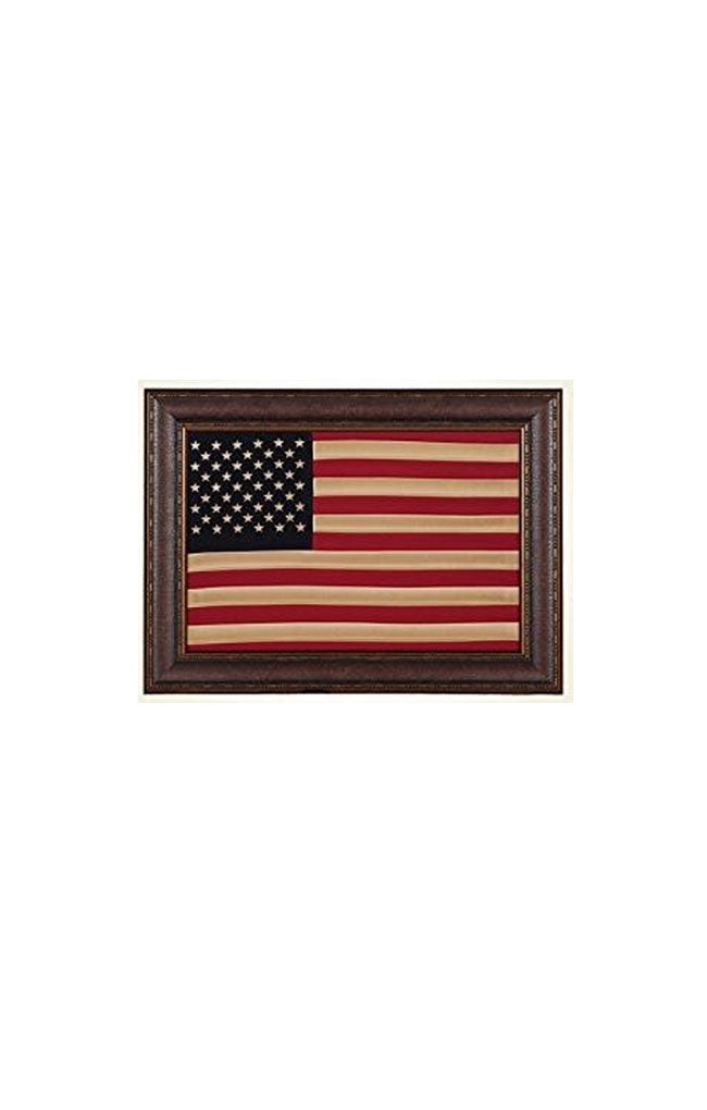 Large Vertical-Framed American Flag | Real Cotton Cloth Embroidered Flag | Various Sizes online | Made in USA