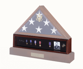 Medal Display Case - Cherry | SpartaCraft | United States Flag Store