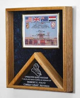 Large Military Flag and Medal Display Case  - Shadow Box, , The Military Gift Store, Flag and Certificate Case