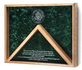 Deluxe Combo Awards Flag Display Case. - The Military Gift Store