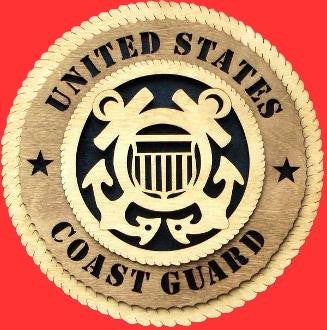 USCG Heraldry - Mark - Engraved Framed Mirror. Excellent for outlet USCG Wife, Mom or Coastie gift! - US Coast Guard