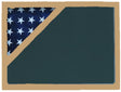 Shadow box to hold a 3’ X 5’ flag , Walnut Finish. - The Military Gift Store