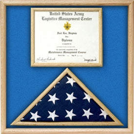 Air Force Flag and certificate Display case. - The Military Gift Store