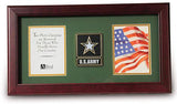 Flag Connections US Go Army Medallion Double Picture Frame - Two 4 x 6 Photo Openings, US Go Army Medallion Double Picture Frame - Two 4 x 6 Photo Openings, The Military Gift Store, Picture Frame