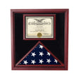 Flag and Certificate Case, Flag Display Cases With Certificate.