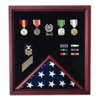 Military Flag and Medal Display Case,Shadow Box. - The Military Gift Store