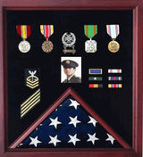 Personalized flag display case - The Military Gift Store