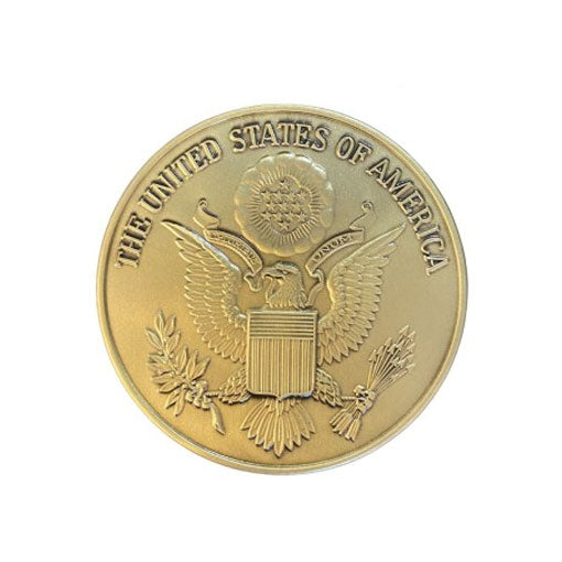 The Great Seal of the USA Brass Medallion The Military Gift Store